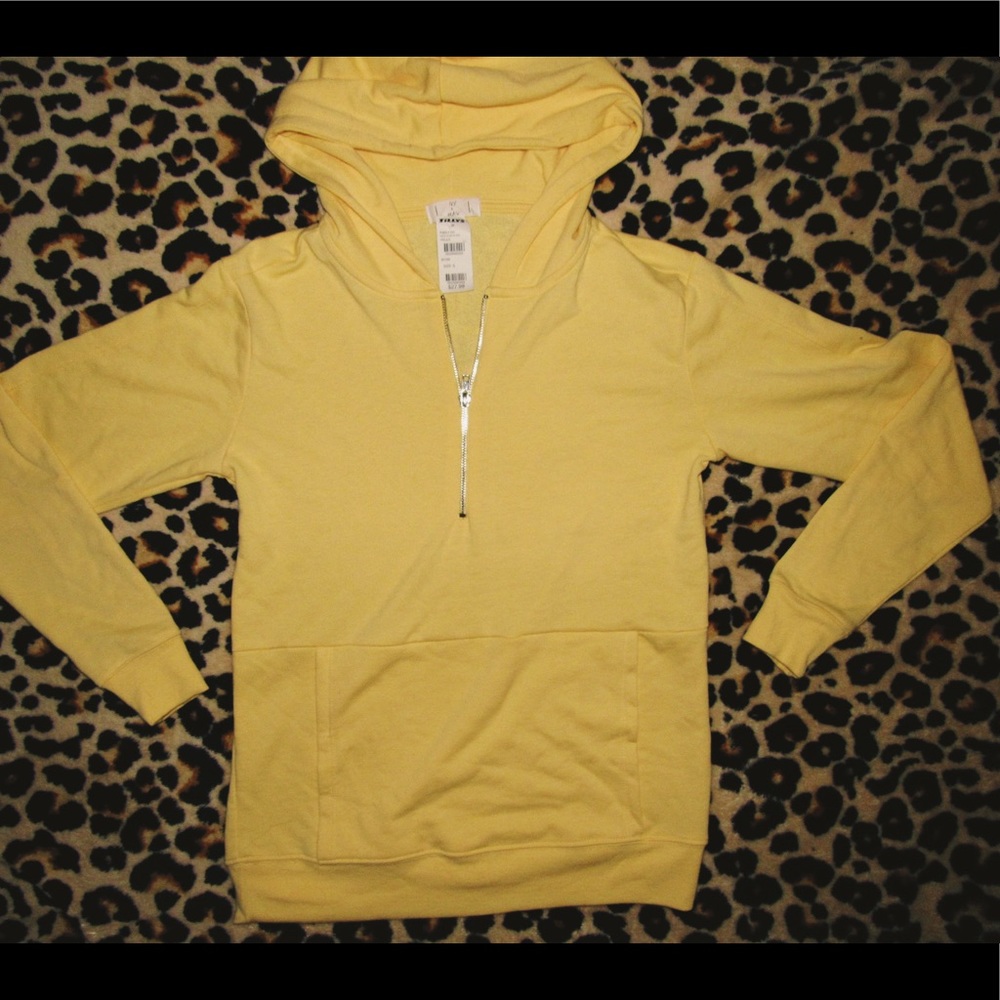 Yellow Half Zip Hoodie